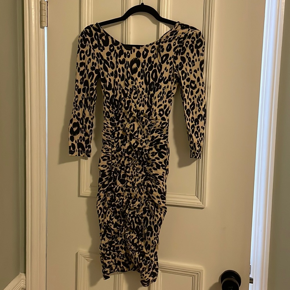 H&M cheetah bodycon dress